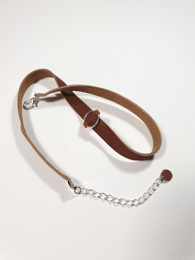 Collier en Cuir ANEL marron