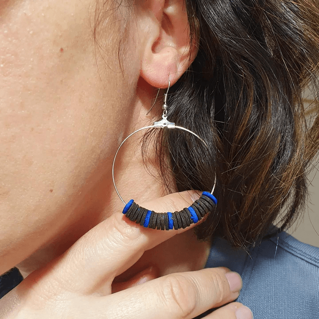 Créole marron et bleu
