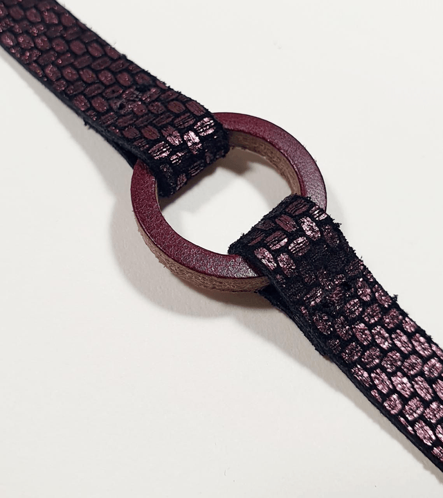 Anel bracelet prune