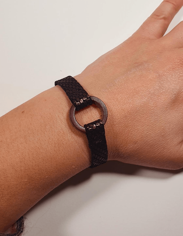 Anel bracelet prune