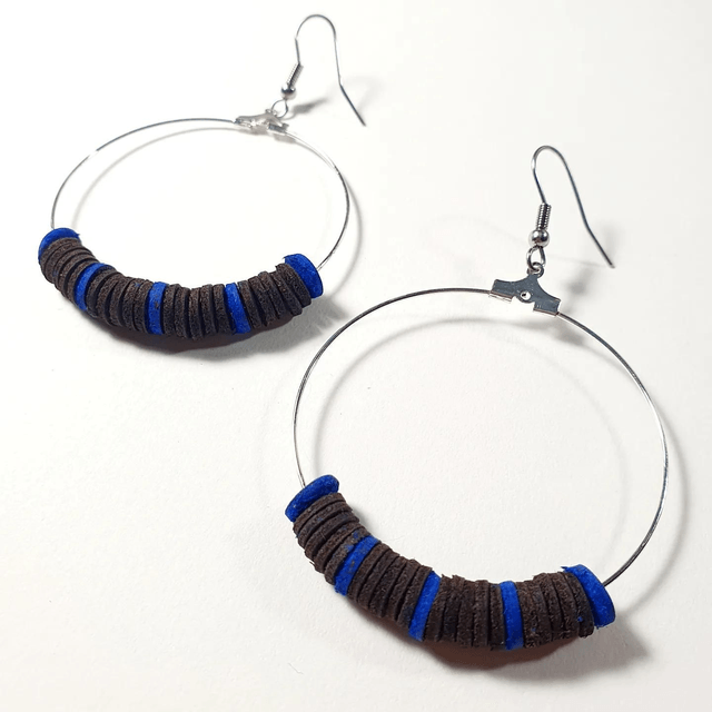 Créole marron et bleu