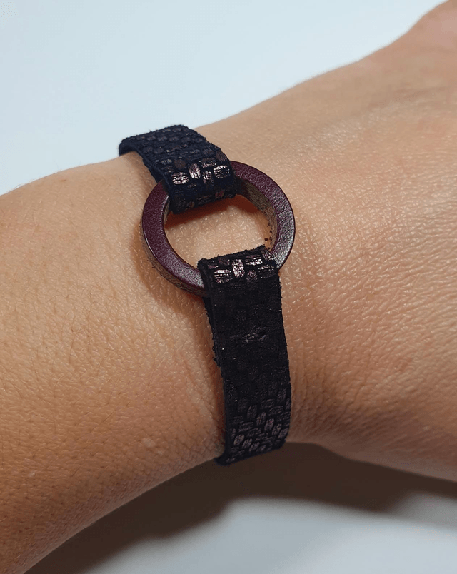 Anel bracelet prune