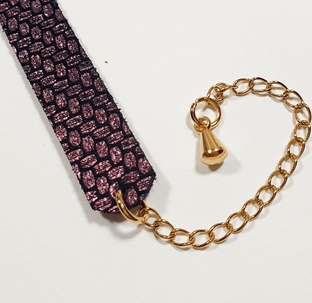 Anel bracelet prune