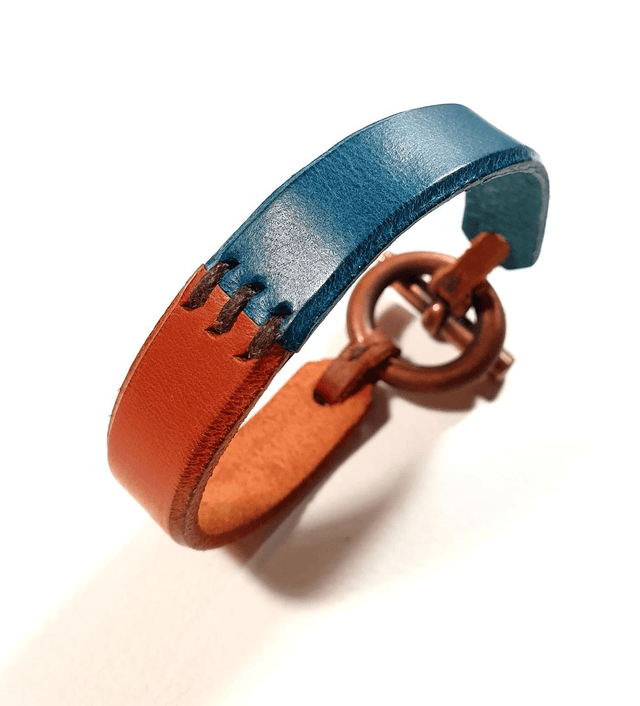 Bracelet Jonc en cuir Bicolore