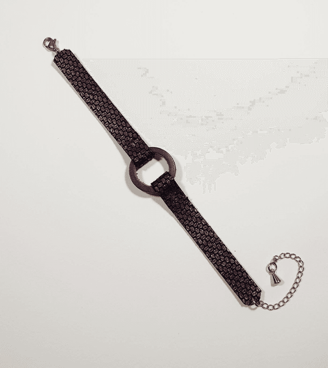 Anel bracelet prune